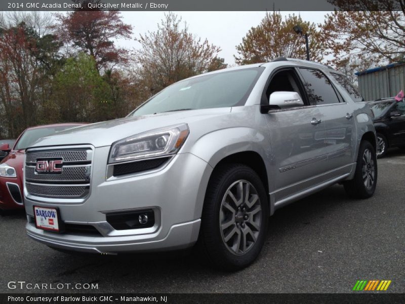 Quicksilver Metallic / Ebony 2014 GMC Acadia Denali