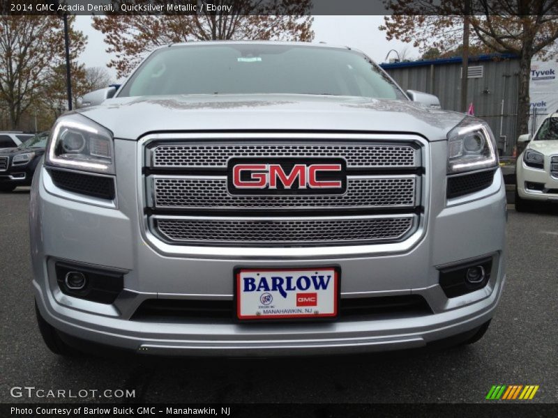 Quicksilver Metallic / Ebony 2014 GMC Acadia Denali