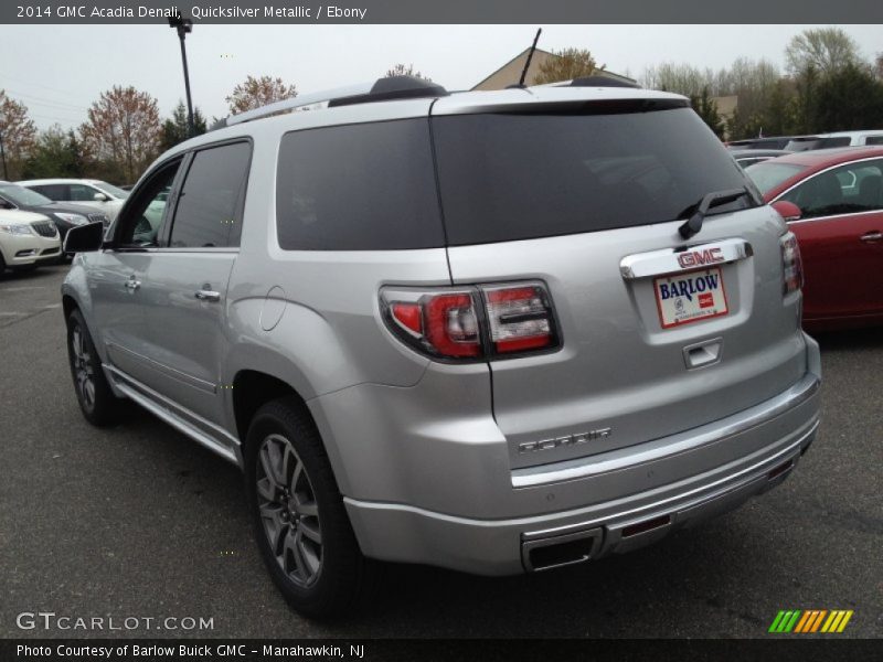 Quicksilver Metallic / Ebony 2014 GMC Acadia Denali