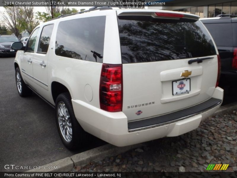 White Diamond Tricoat / Light Cashmere/Dark Cashmere 2014 Chevrolet Suburban LTZ 4x4