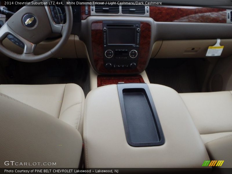 White Diamond Tricoat / Light Cashmere/Dark Cashmere 2014 Chevrolet Suburban LTZ 4x4