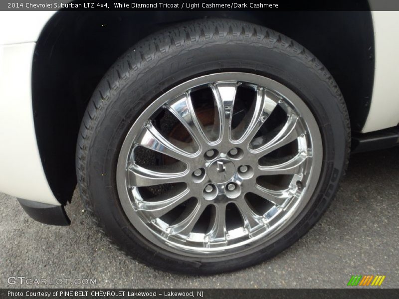 White Diamond Tricoat / Light Cashmere/Dark Cashmere 2014 Chevrolet Suburban LTZ 4x4