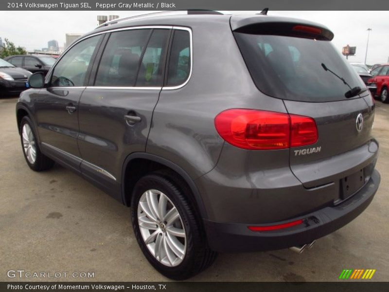 Pepper Gray Metallic / Black 2014 Volkswagen Tiguan SEL