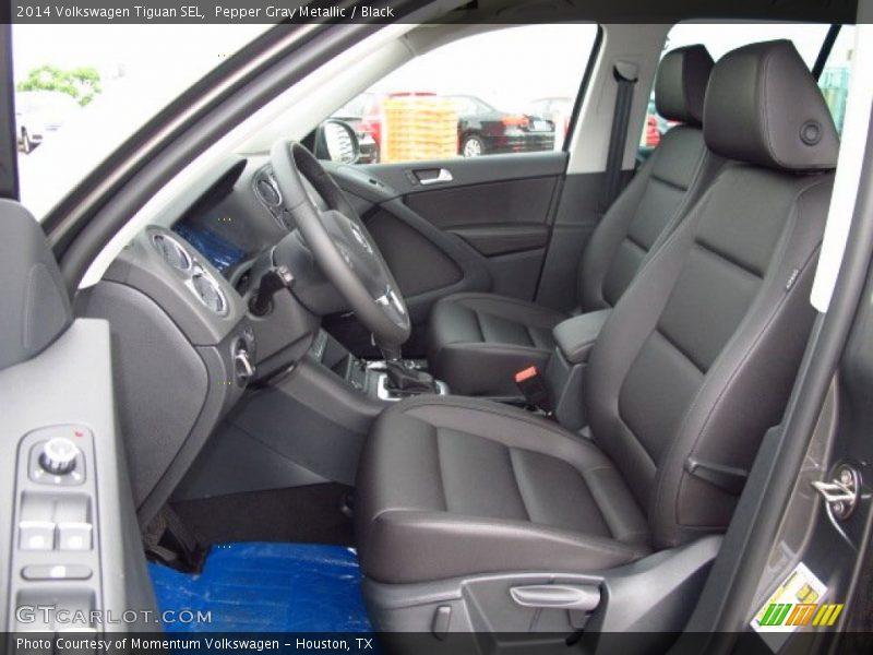 Pepper Gray Metallic / Black 2014 Volkswagen Tiguan SEL