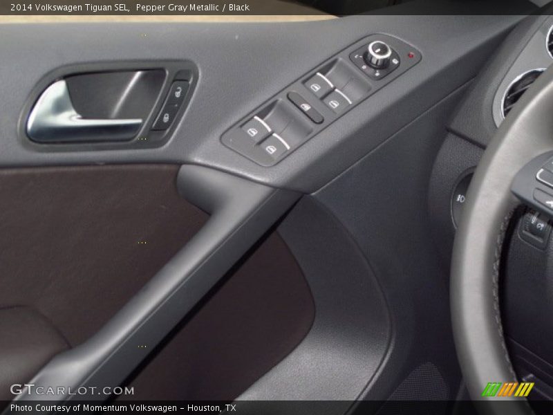 Pepper Gray Metallic / Black 2014 Volkswagen Tiguan SEL