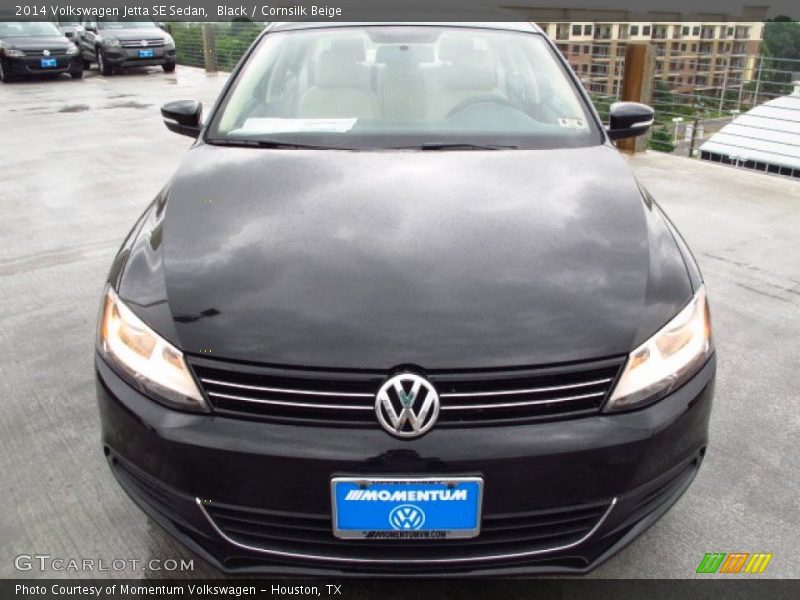 Black / Cornsilk Beige 2014 Volkswagen Jetta SE Sedan