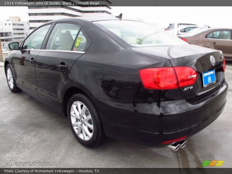 Black / Cornsilk Beige 2014 Volkswagen Jetta SE Sedan