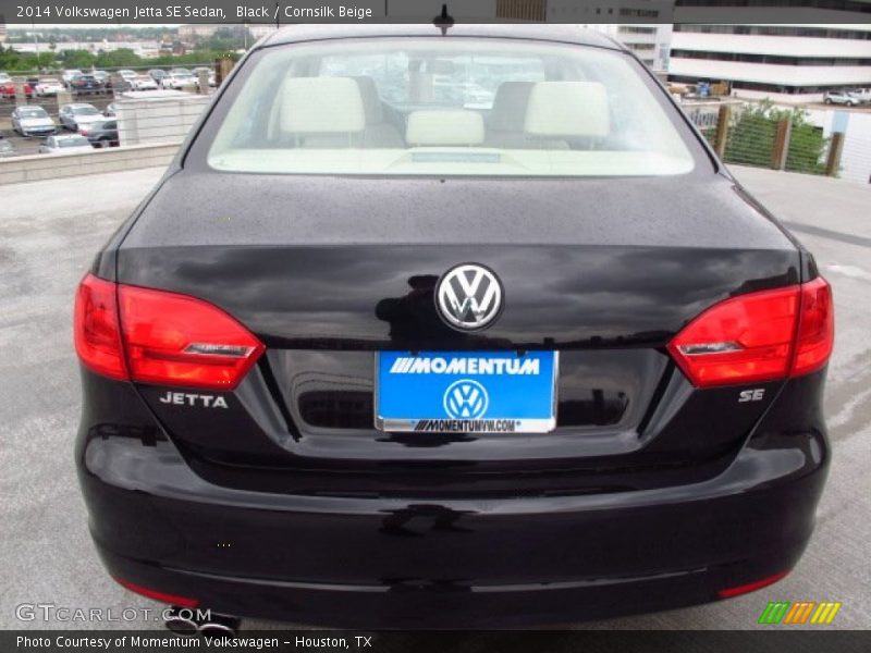Black / Cornsilk Beige 2014 Volkswagen Jetta SE Sedan