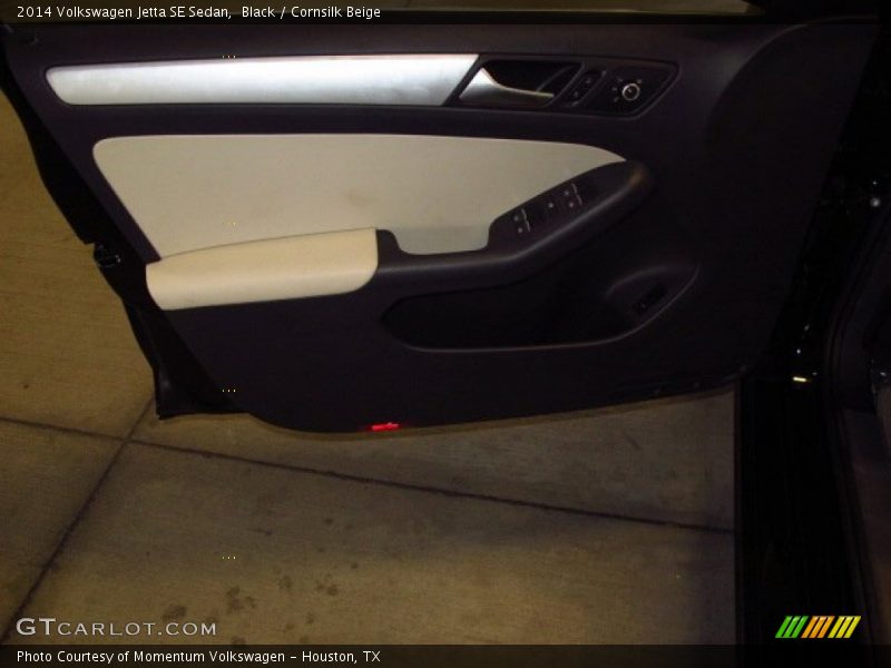 Black / Cornsilk Beige 2014 Volkswagen Jetta SE Sedan