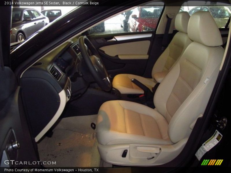 Black / Cornsilk Beige 2014 Volkswagen Jetta SE Sedan