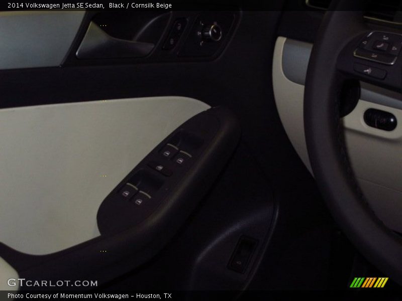 Black / Cornsilk Beige 2014 Volkswagen Jetta SE Sedan