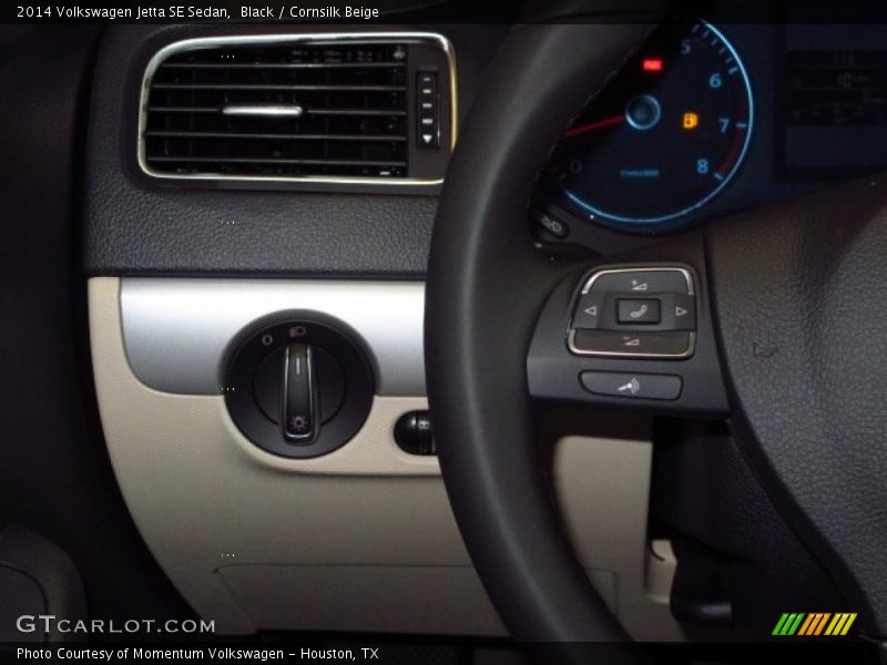 Black / Cornsilk Beige 2014 Volkswagen Jetta SE Sedan