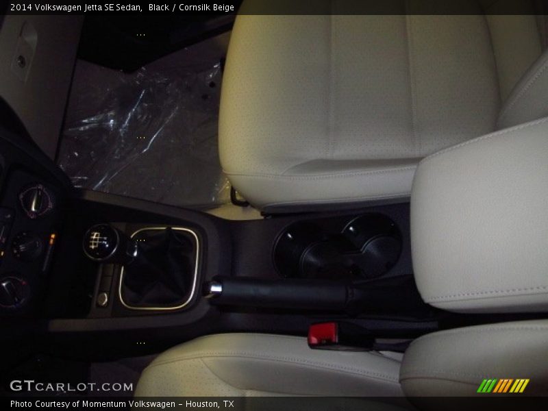 Black / Cornsilk Beige 2014 Volkswagen Jetta SE Sedan