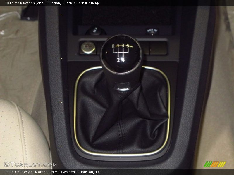 Black / Cornsilk Beige 2014 Volkswagen Jetta SE Sedan