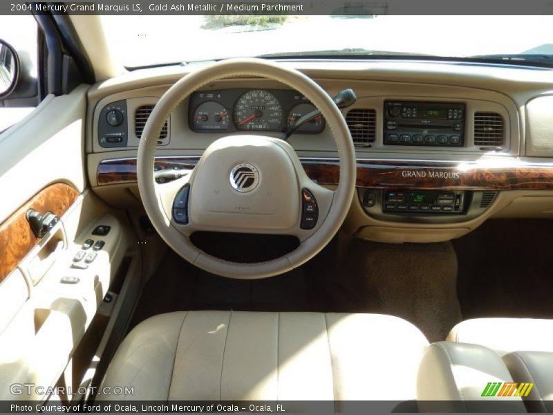 Gold Ash Metallic / Medium Parchment 2004 Mercury Grand Marquis LS
