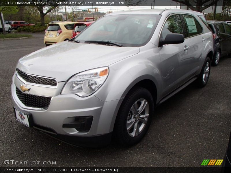 Silver Ice Metallic / Light Titanium/Jet Black 2014 Chevrolet Equinox LS