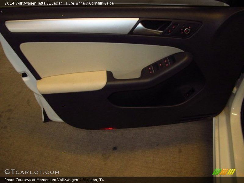 Pure White / Cornsilk Beige 2014 Volkswagen Jetta SE Sedan