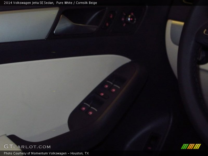 Pure White / Cornsilk Beige 2014 Volkswagen Jetta SE Sedan