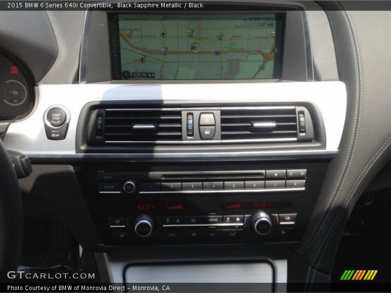 Black Sapphire Metallic / Black 2015 BMW 6 Series 640i Convertible