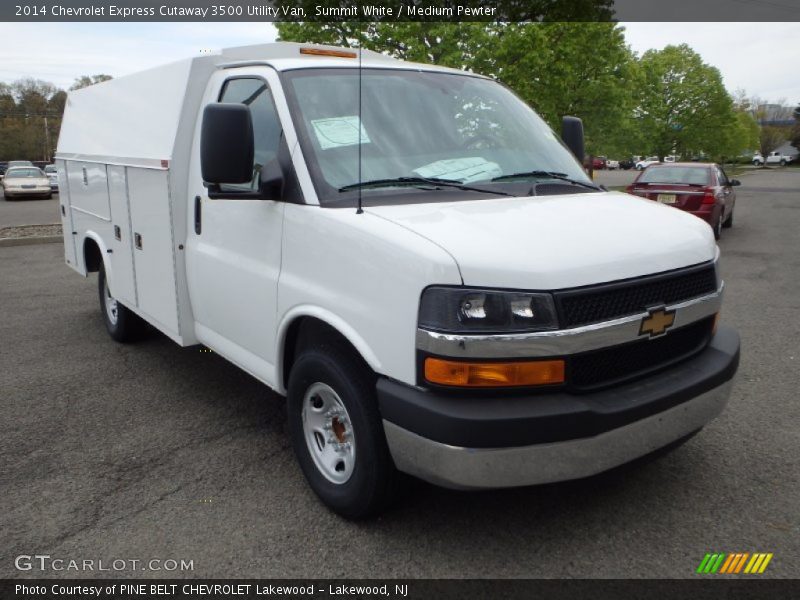 Summit White / Medium Pewter 2014 Chevrolet Express Cutaway 3500 Utility Van