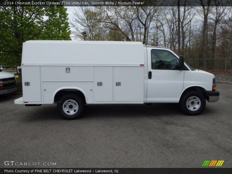 Summit White / Medium Pewter 2014 Chevrolet Express Cutaway 3500 Utility Van