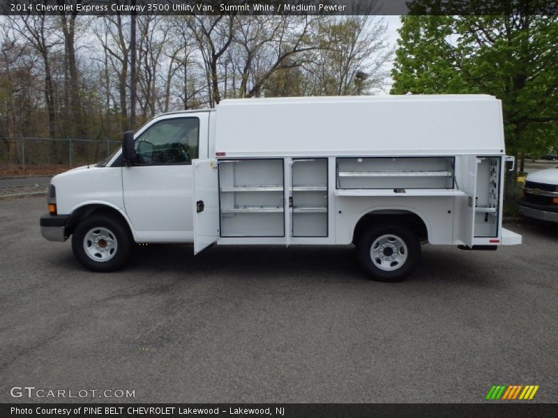 Summit White / Medium Pewter 2014 Chevrolet Express Cutaway 3500 Utility Van