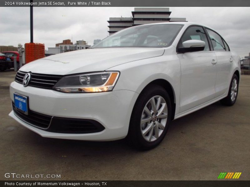 Pure White / Titan Black 2014 Volkswagen Jetta SE Sedan
