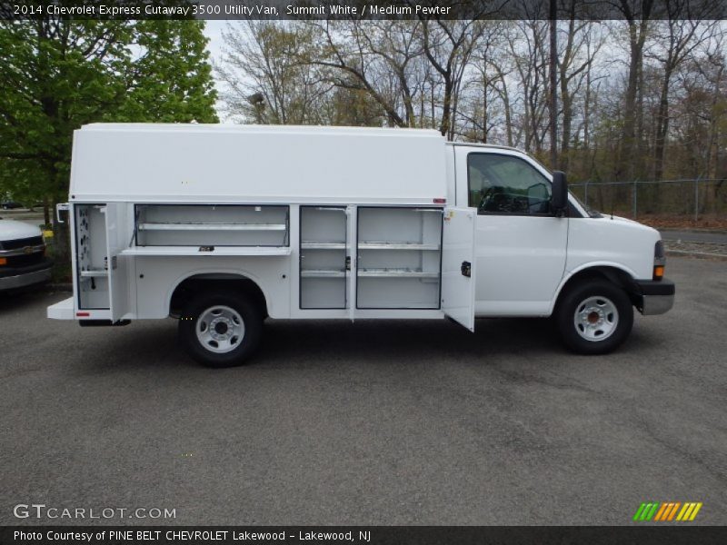 Summit White / Medium Pewter 2014 Chevrolet Express Cutaway 3500 Utility Van