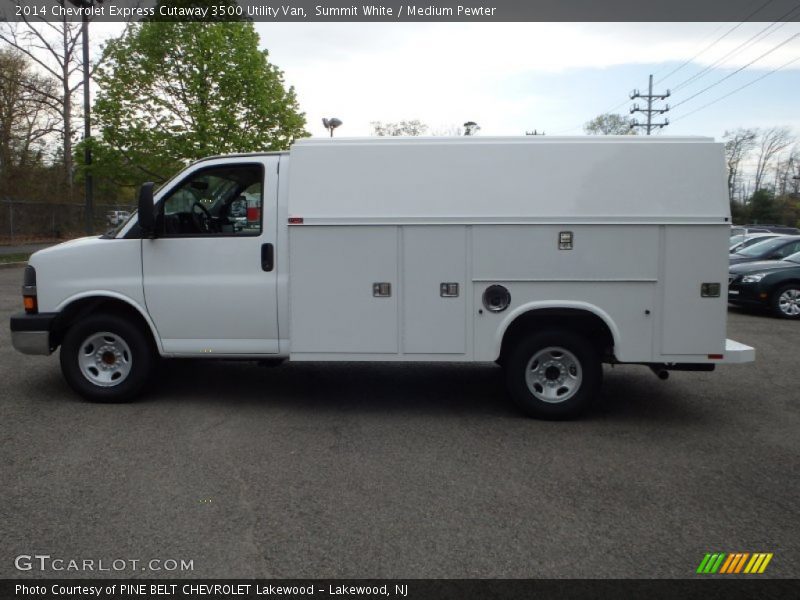 Summit White / Medium Pewter 2014 Chevrolet Express Cutaway 3500 Utility Van