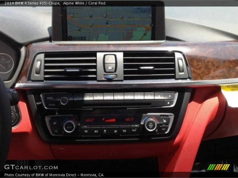 Alpine White / Coral Red 2014 BMW 4 Series 435i Coupe