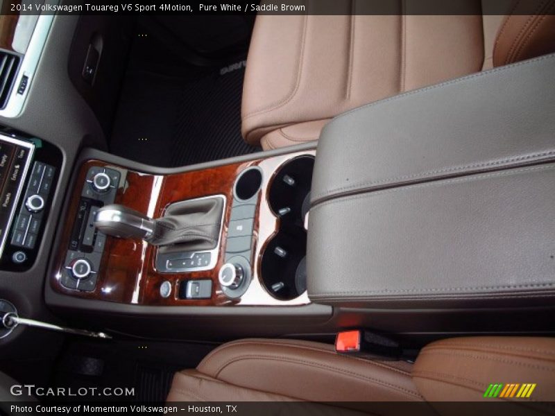 Pure White / Saddle Brown 2014 Volkswagen Touareg V6 Sport 4Motion