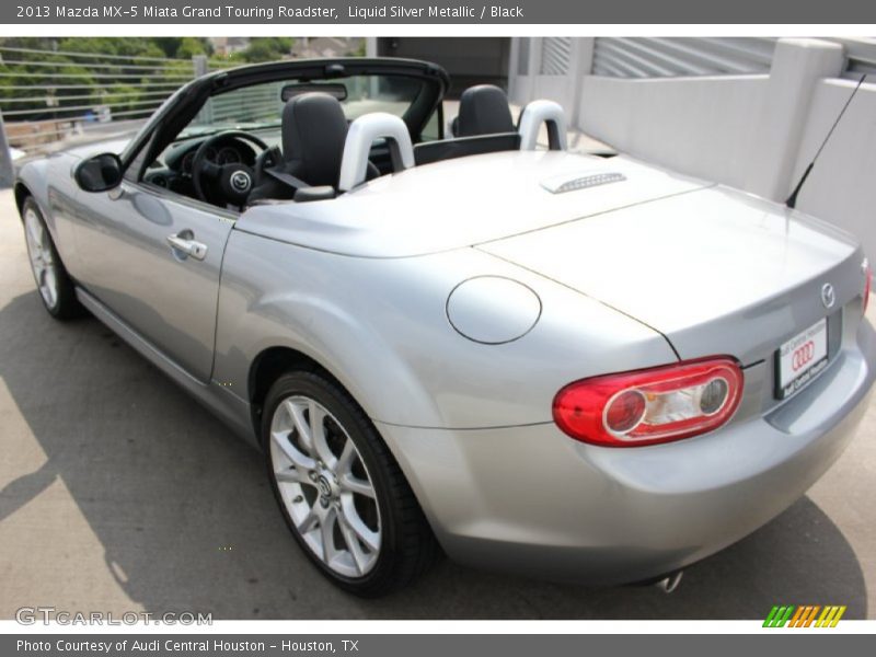 Liquid Silver Metallic / Black 2013 Mazda MX-5 Miata Grand Touring Roadster