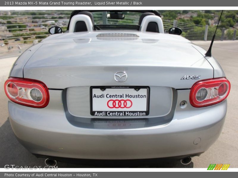Liquid Silver Metallic / Black 2013 Mazda MX-5 Miata Grand Touring Roadster