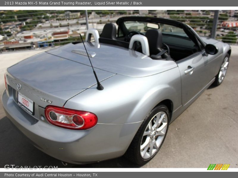 Liquid Silver Metallic / Black 2013 Mazda MX-5 Miata Grand Touring Roadster