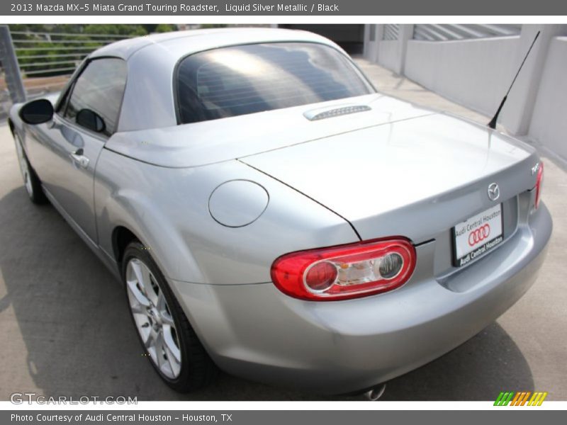 Liquid Silver Metallic / Black 2013 Mazda MX-5 Miata Grand Touring Roadster
