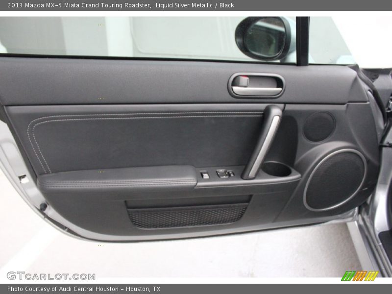 Liquid Silver Metallic / Black 2013 Mazda MX-5 Miata Grand Touring Roadster