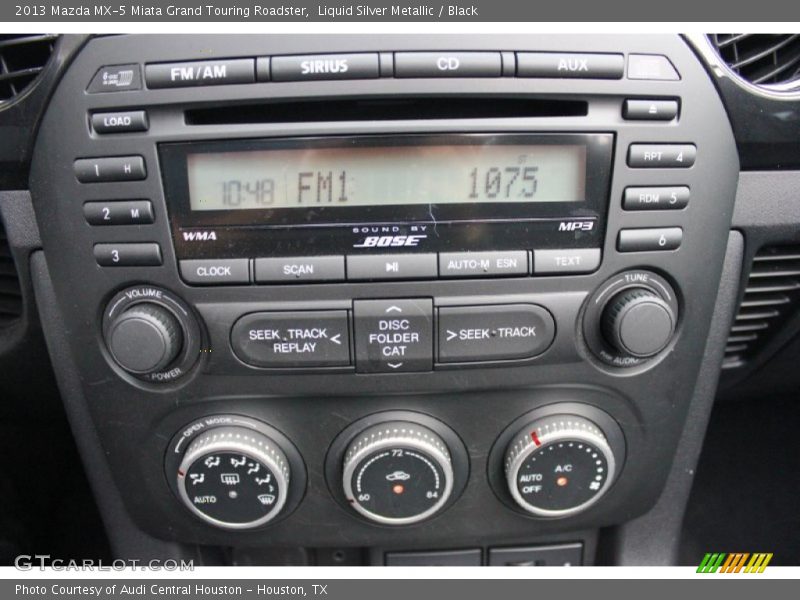 Liquid Silver Metallic / Black 2013 Mazda MX-5 Miata Grand Touring Roadster