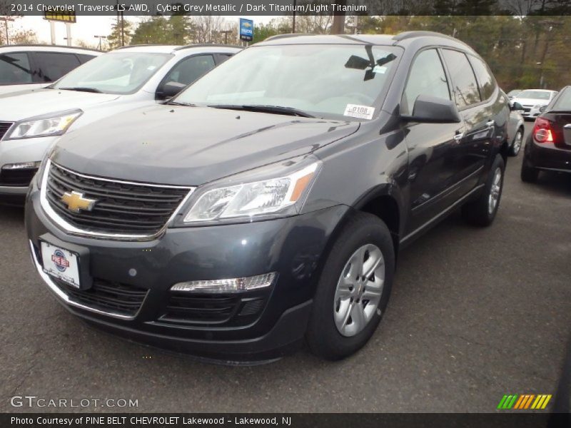 Cyber Grey Metallic / Dark Titanium/Light Titanium 2014 Chevrolet Traverse LS AWD