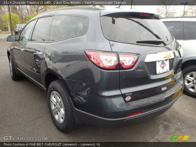 Cyber Grey Metallic / Dark Titanium/Light Titanium 2014 Chevrolet Traverse LS AWD