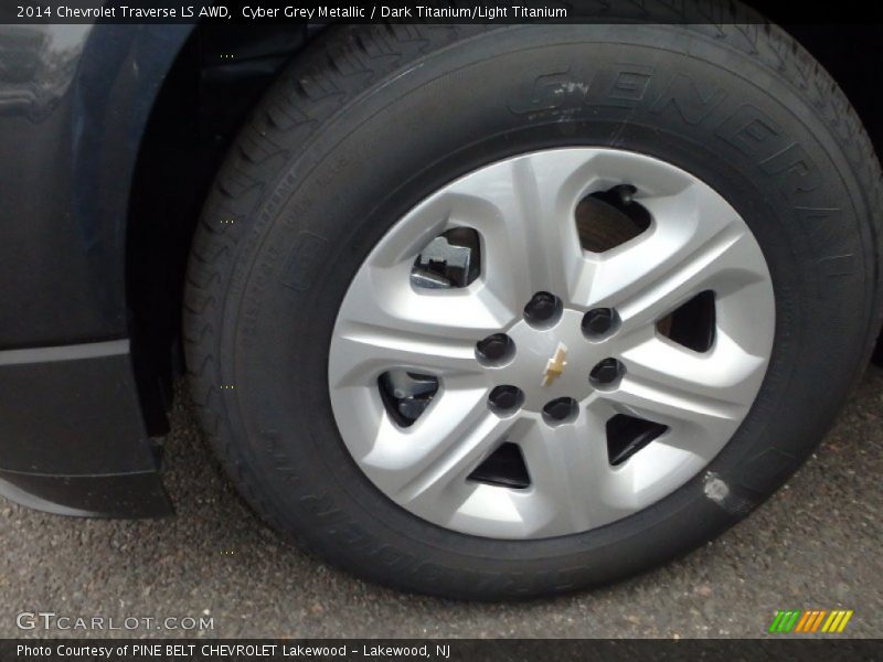 Cyber Grey Metallic / Dark Titanium/Light Titanium 2014 Chevrolet Traverse LS AWD