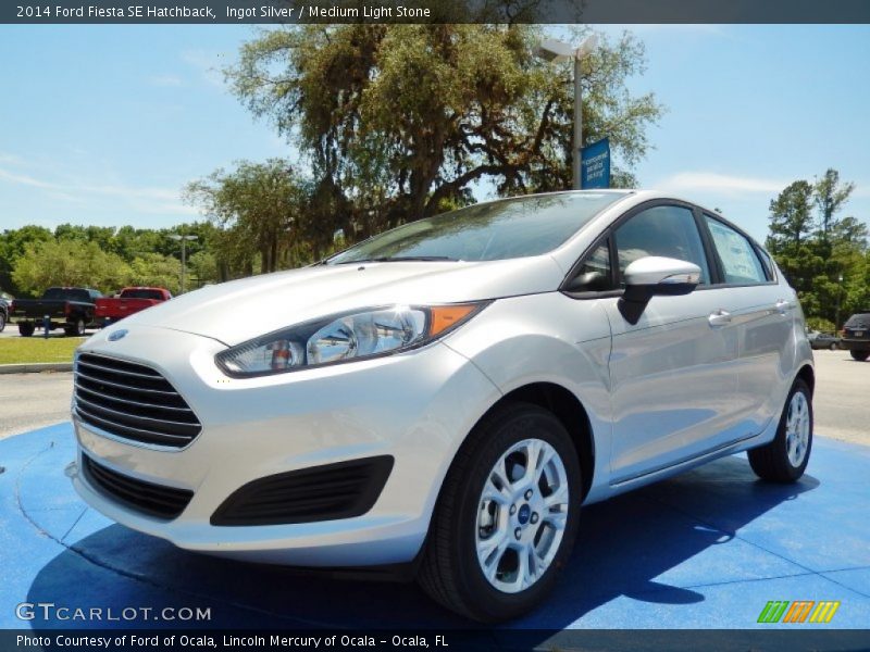 Ingot Silver / Medium Light Stone 2014 Ford Fiesta SE Hatchback