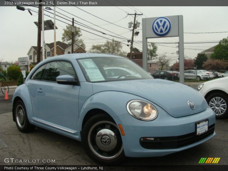Denim Blue / Titan Black 2012 Volkswagen Beetle 2.5L