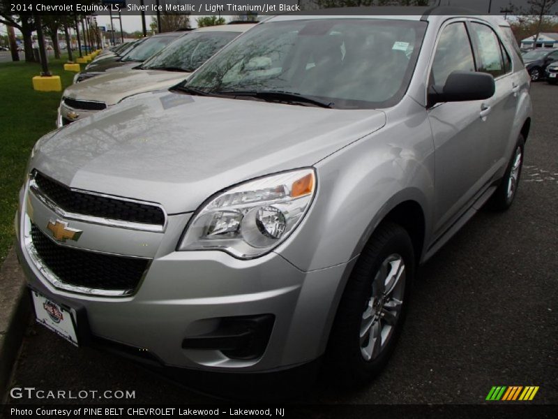 Silver Ice Metallic / Light Titanium/Jet Black 2014 Chevrolet Equinox LS