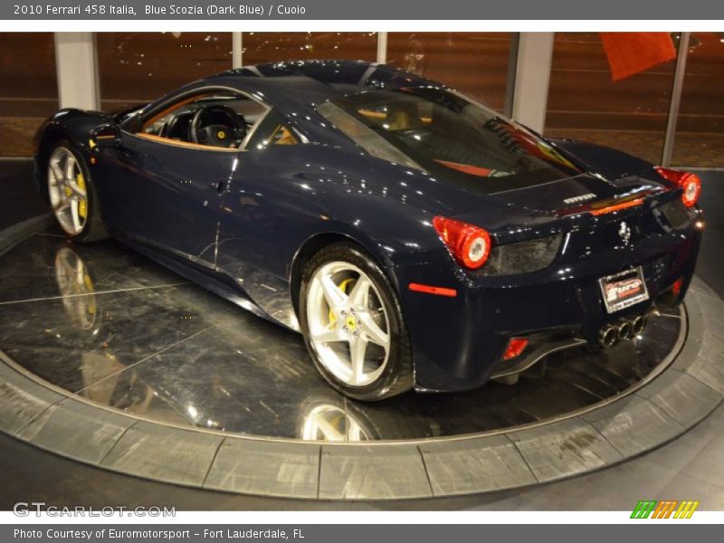 Blue Scozia (Dark Blue) / Cuoio 2010 Ferrari 458 Italia