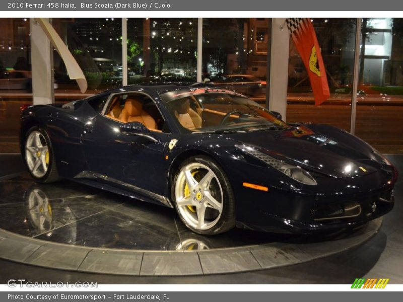 Blue Scozia (Dark Blue) / Cuoio 2010 Ferrari 458 Italia