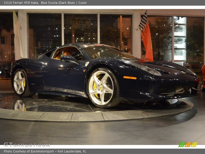Blue Scozia (Dark Blue) / Cuoio 2010 Ferrari 458 Italia