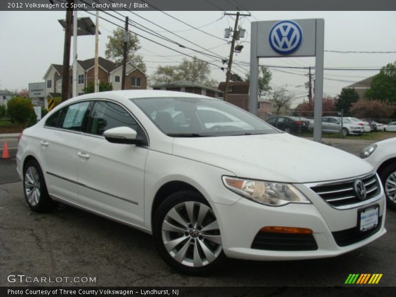 Candy White / Black 2012 Volkswagen CC Sport