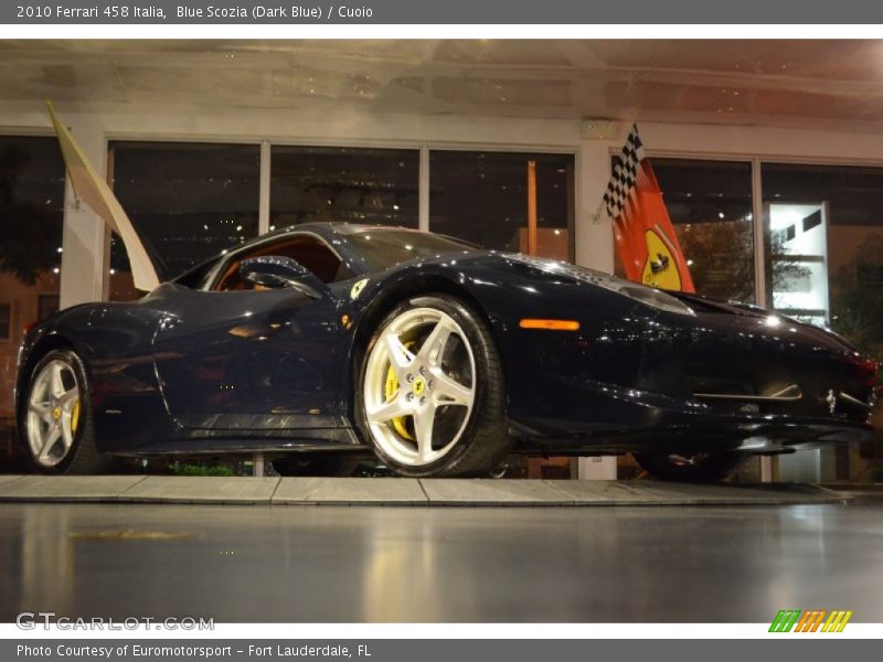 Blue Scozia (Dark Blue) / Cuoio 2010 Ferrari 458 Italia