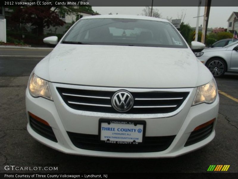 Candy White / Black 2012 Volkswagen CC Sport