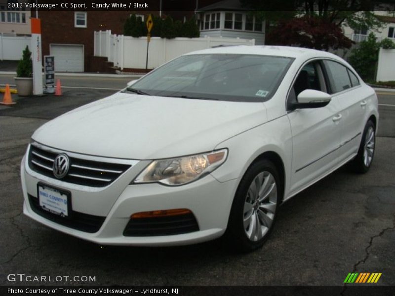 Candy White / Black 2012 Volkswagen CC Sport